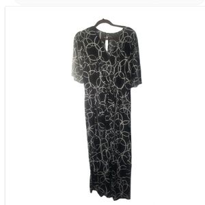 Black and White Geometric Romper